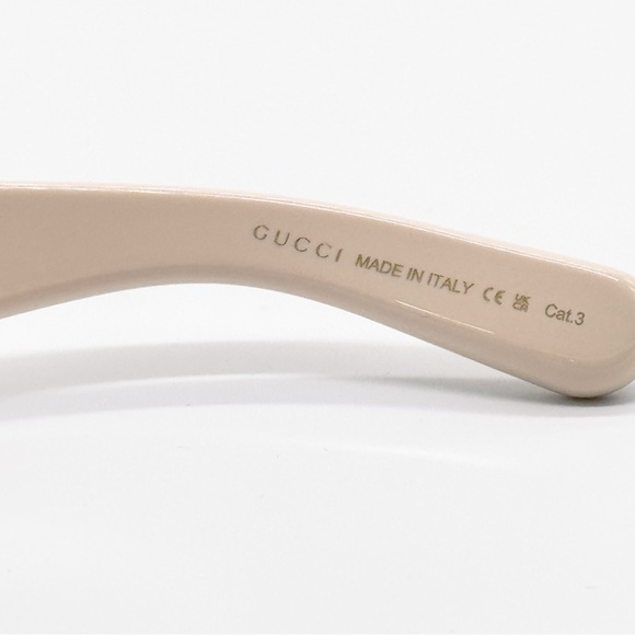 NEW GUCCI GG1402SA 004 OVERSIZED IVORY BROWN WOMEN SUNGLASSES GUCCI - Picture 10 of 12